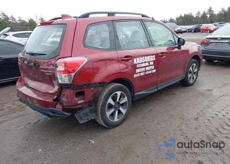 2017 Subaru Forester 2.5I z USA, uszkodzony, nr VIN JF2SJABC3HH541433